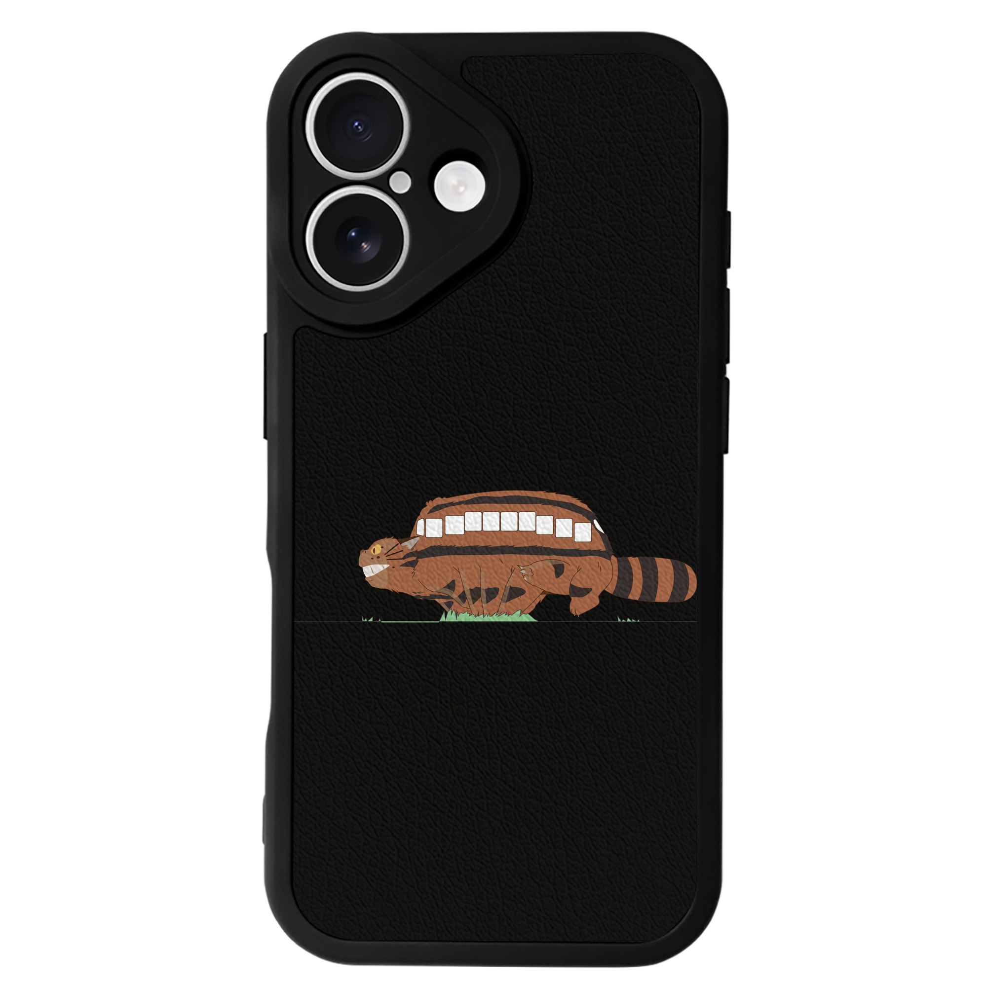 （画像用） となりのトトロ 草壁メイ 草壁サツキ My Neighbor Totoro Satsuki Kusakabe Mei Kusakabe 【iPhone 16シリーズ対応】シリコンスマホケース（レザー調） 材質：シリコン